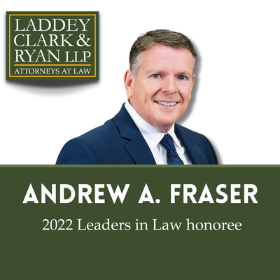 Andrew Fraser has been recognized by NJBIZ as one of the 2022 Leaders in Law honorees