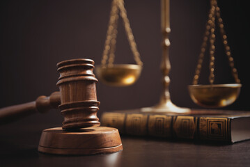 gavel and scales of justice