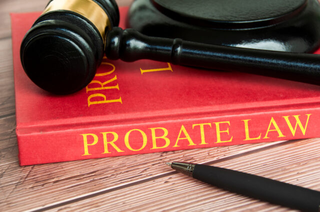 probate law book and gavel