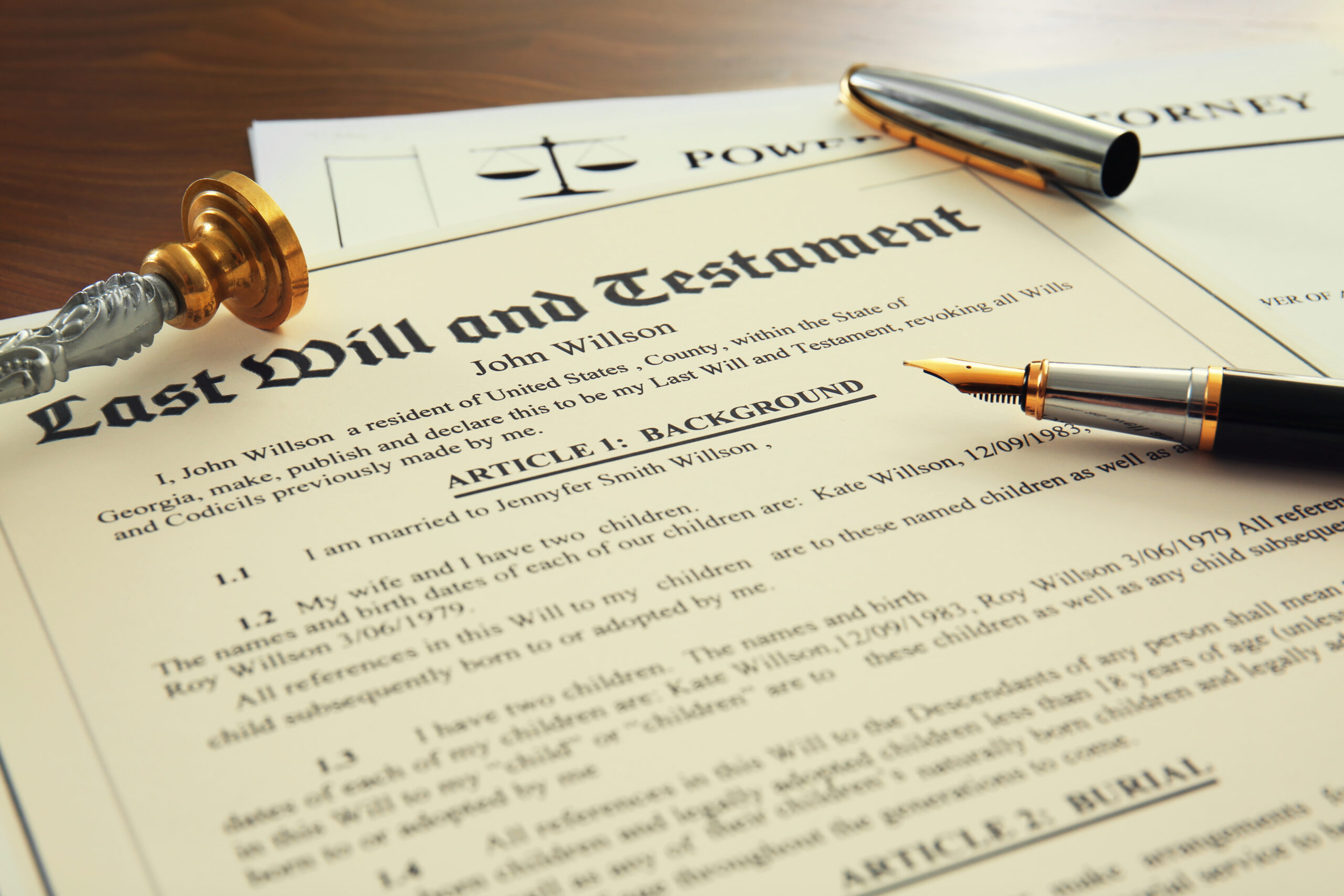 last will and testament